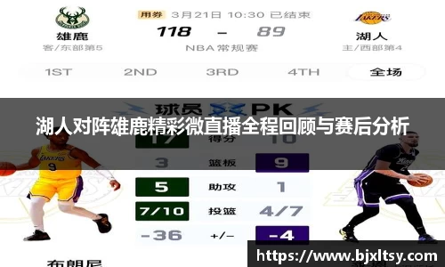湖人对阵雄鹿精彩微直播全程回顾与赛后分析